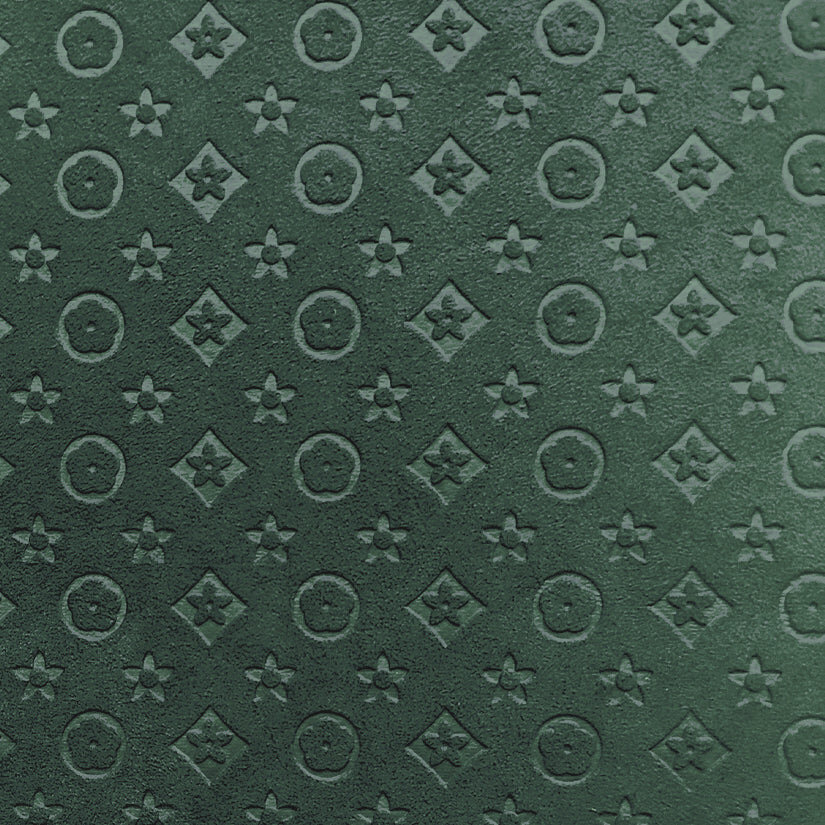 Blossoms Dark Green A. #9073