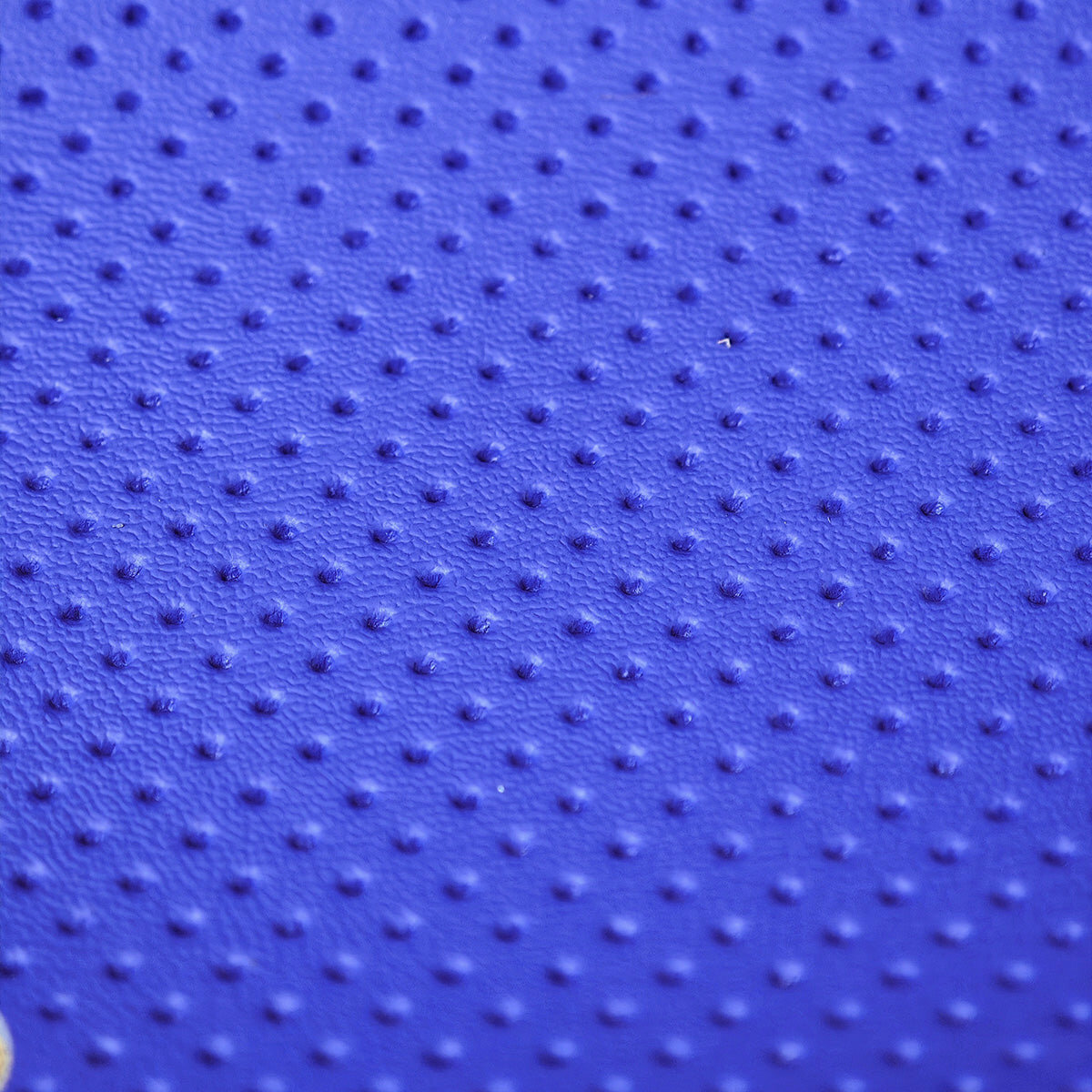 Blue Perforated Leather