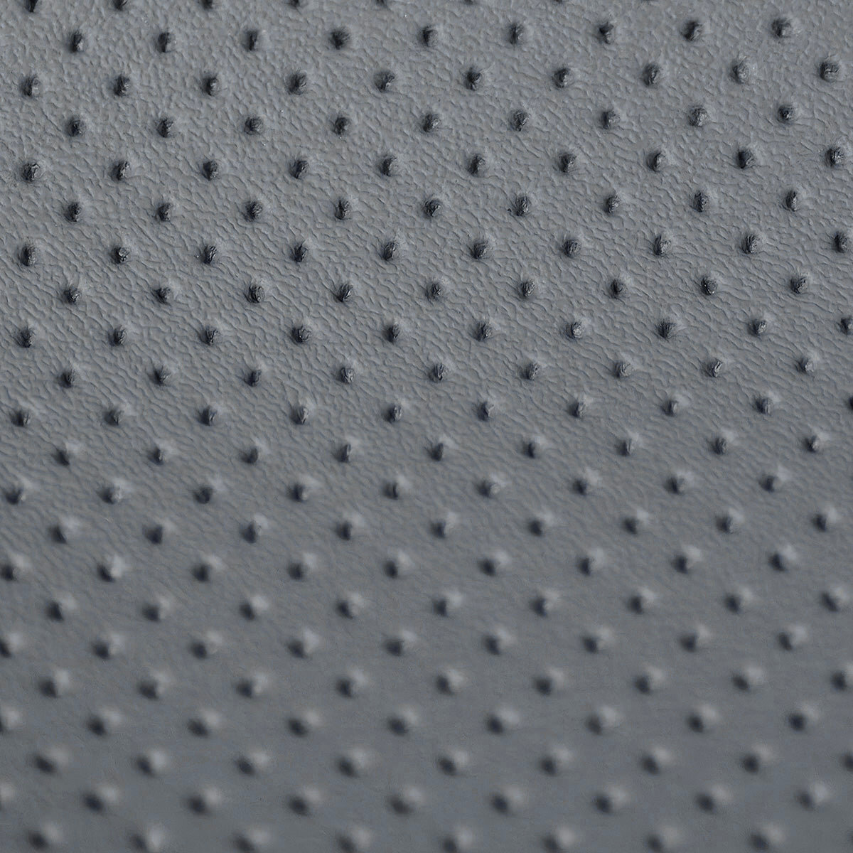 Grey Perforated Leather