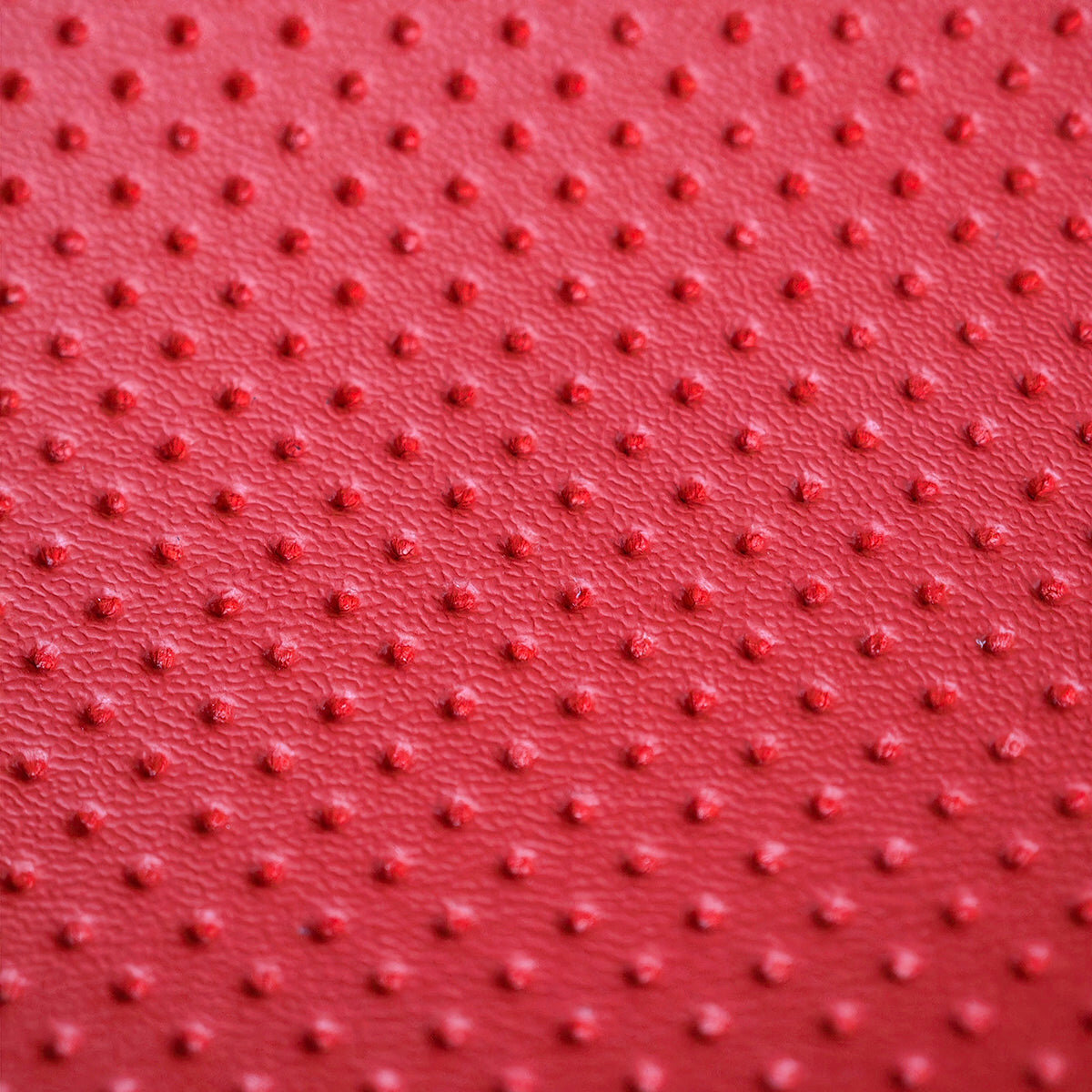 Red Perforated Leather